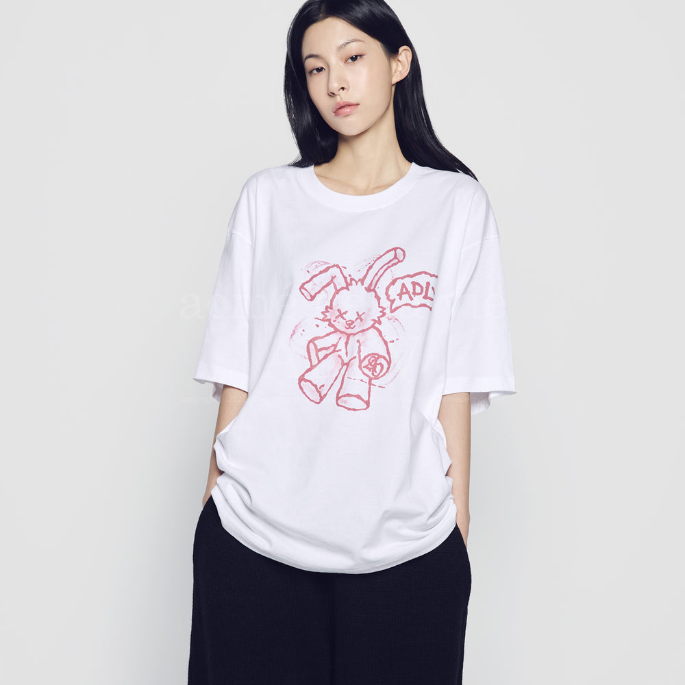 
                  
                    ADLV HANDSKETCH RABBIT SHORT SLEEVE T-SHIRT WHITE
                  
                