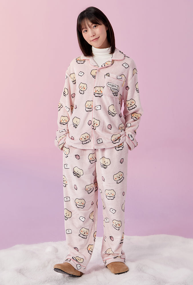 SPAO x Yurang Broken Bear Sleeping Pajamas LIGHT PINK