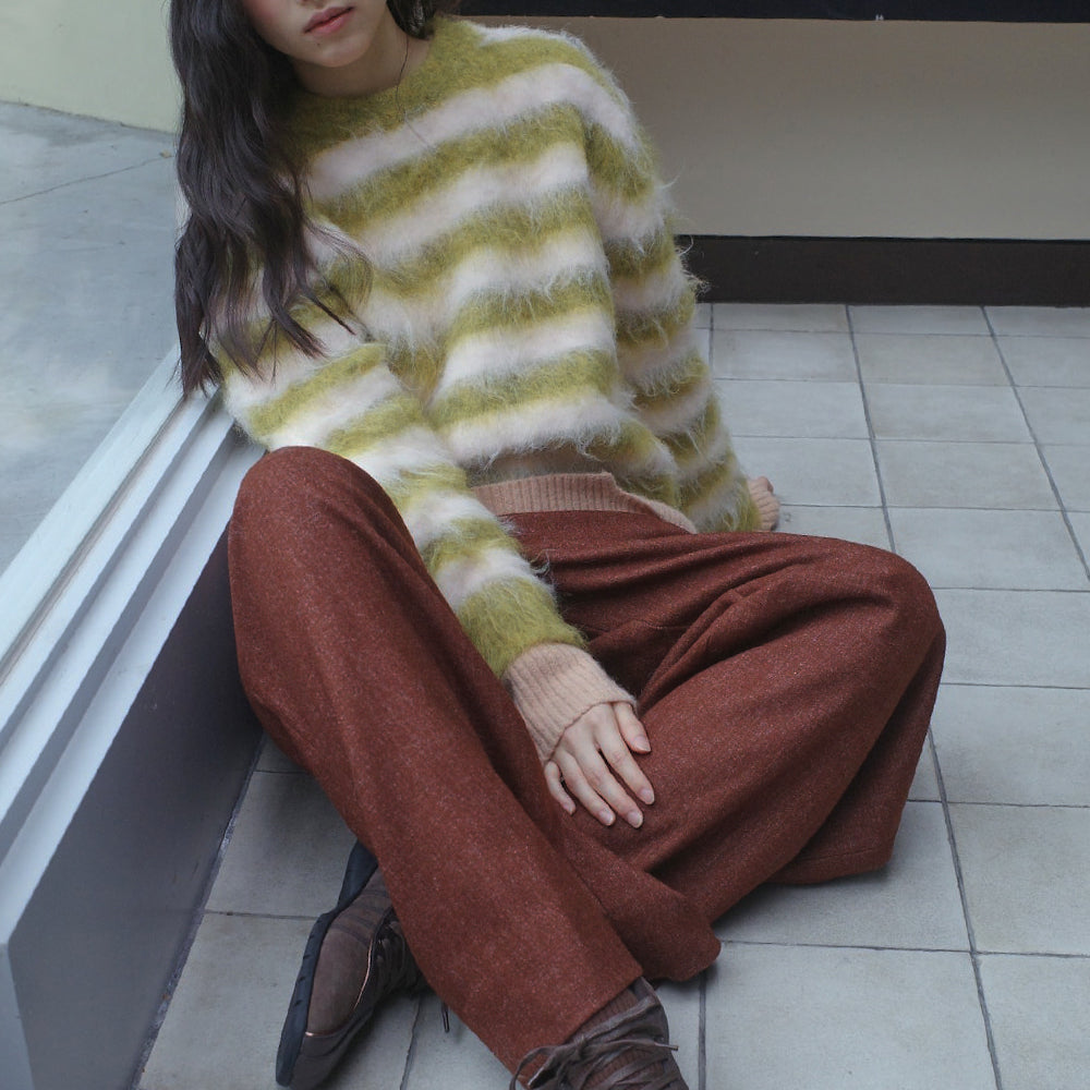 
                  
                    ROCKFISH STRIPE SHAGGY KNIT PULLOVER
                  
                