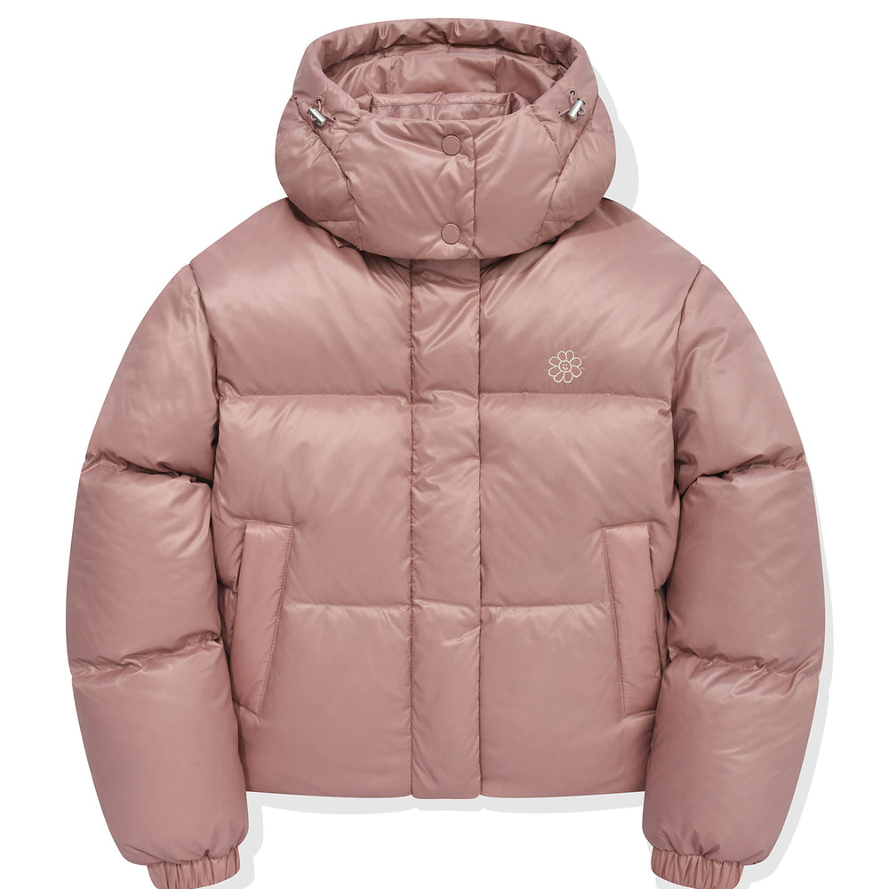 
                  
                    Glossy Short Hooded down Jacket Pink
                  
                