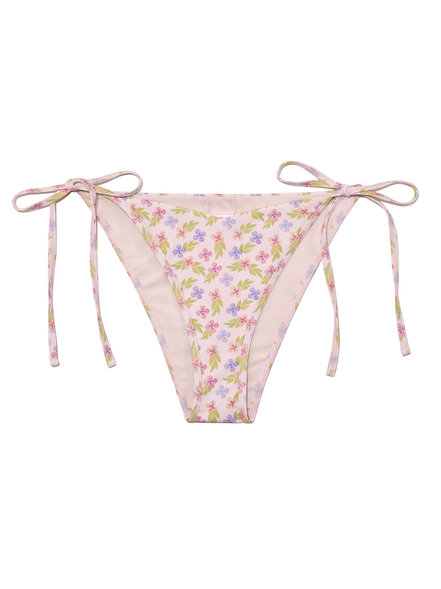 GLOWNY TIE SIDE BIKINI BOTTOM (LAVENDER BLOOM)