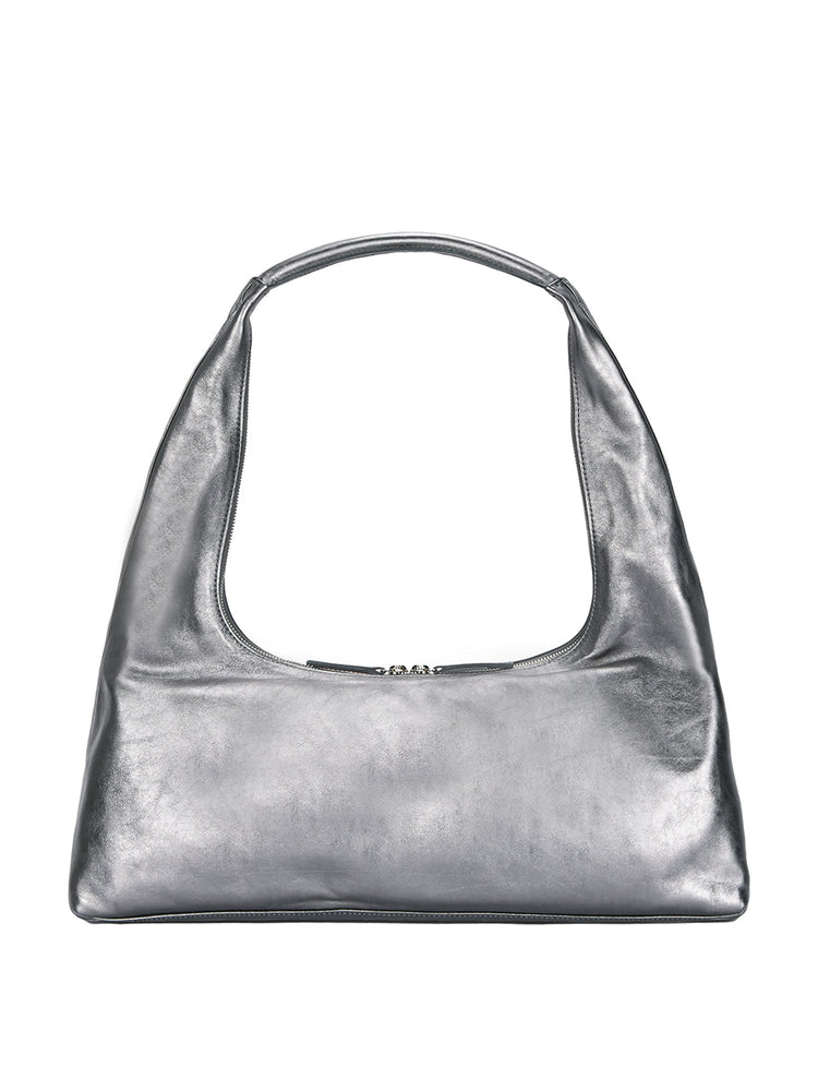 
                  
                    MARGESHERWOOD HOBO LARGE_metallic grey foiled plain
                  
                