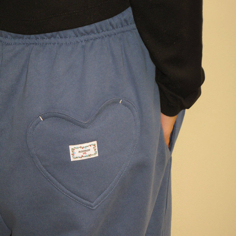 
                  
                    RONRON BACK HEART STITCH POCKET SWEAT JOGGER PANTS DUSTY BLUE
                  
                