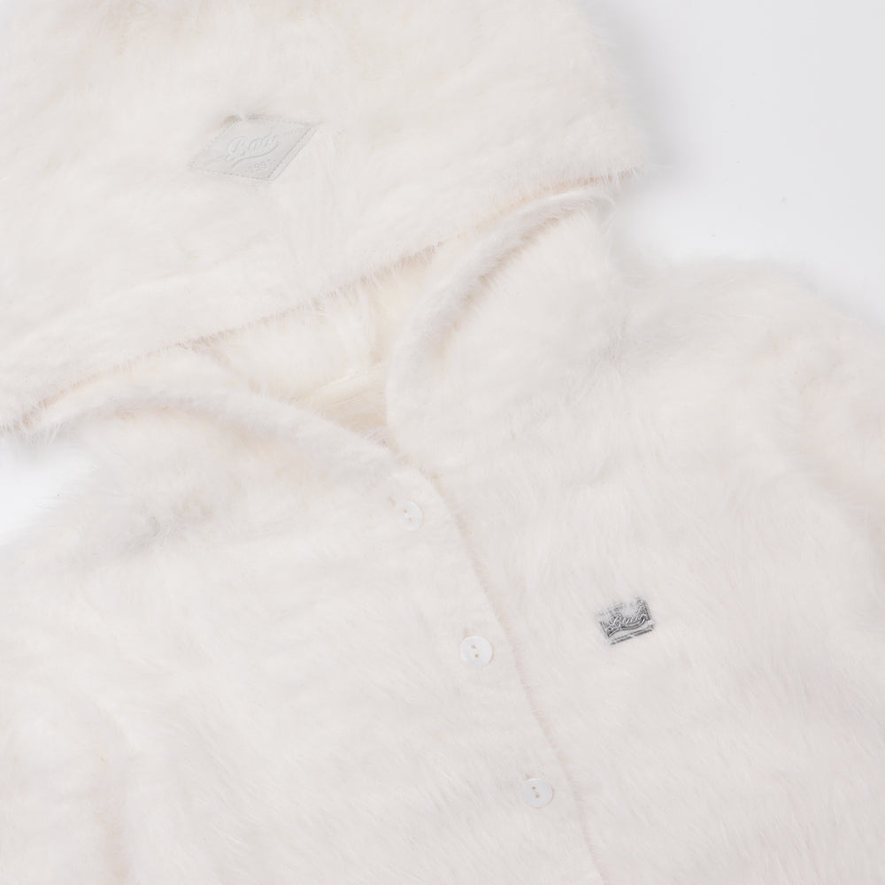 
                  
                    BAD BLOOD BS Mohair Hooded Cardigan - Cream
                  
                