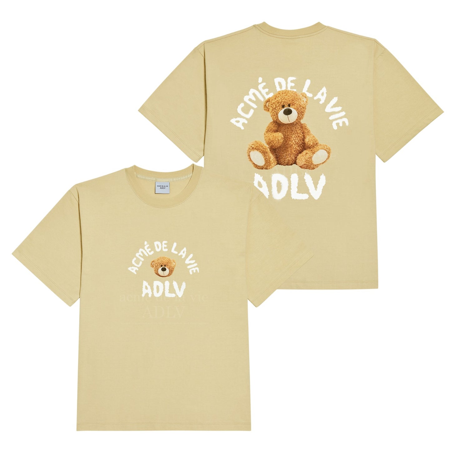 ADLV TEDDY BEAR (BEAR DOLL) SHORT SLEEVE T-SHIRT BEIGE