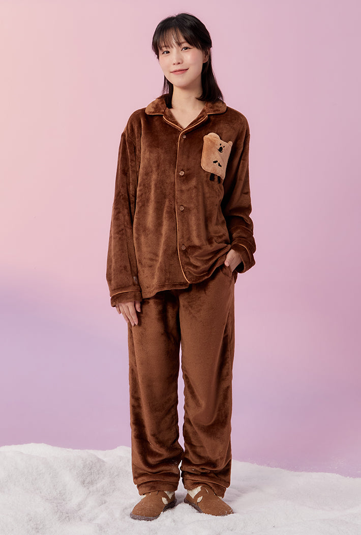 SPAO x Dinotaeng Sleeping Pajamas BROWN