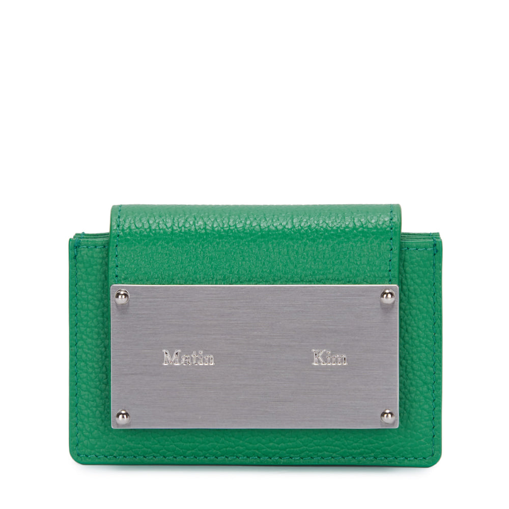 MATIN KIM ACCORDION WALLET IN GREEN