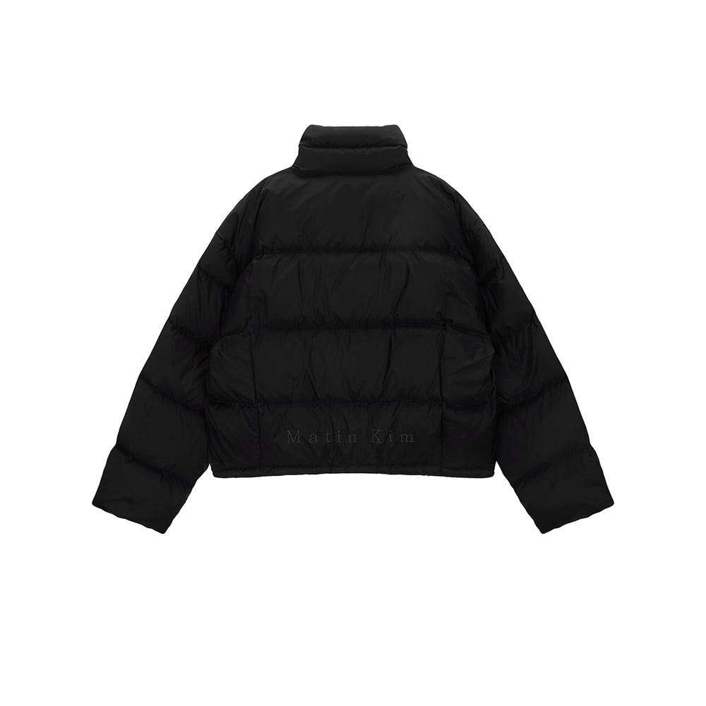 
                  
                    MATIN KIM LOGO TAPING PUFFER DOWN JUMPER FOR MEN IN BLACK
                  
                