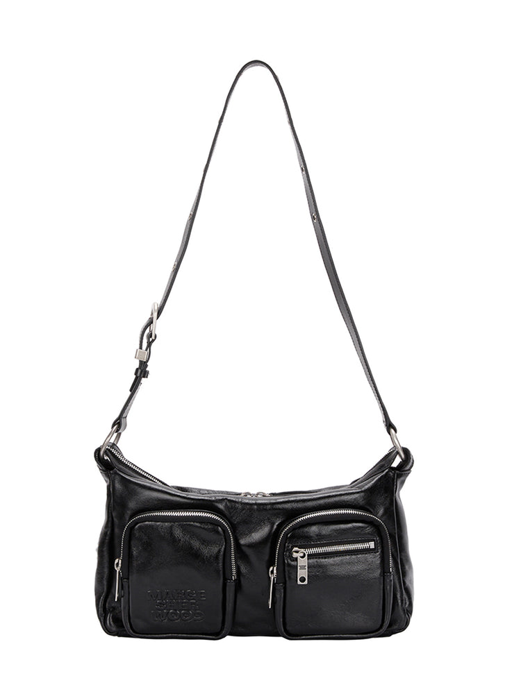 
                  
                    MARGESHERWOOD OUTPOCKET HOBO_black glossy plain
                  
                