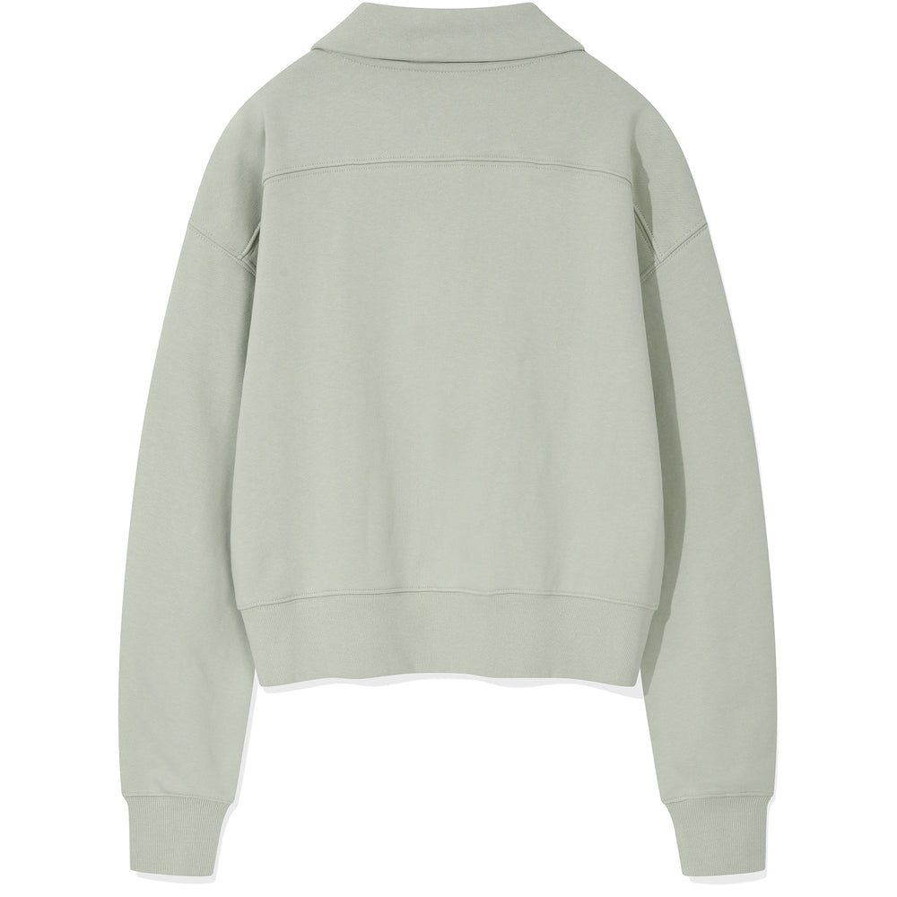 
                  
                    Flory Embroidery Half Zip Up Mint
                  
                