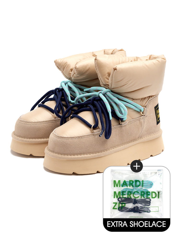 MARDI REMPLIR BOOTS SHOELACE SET_IVORY