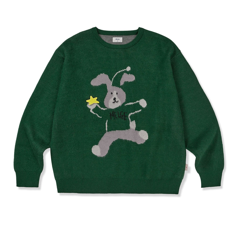 MMLG HOLIDAY MELGE KNIT (GREEN)