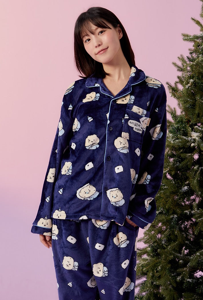 SPAO x Yurang Broken Bear Sleeping Pajamas NAVY