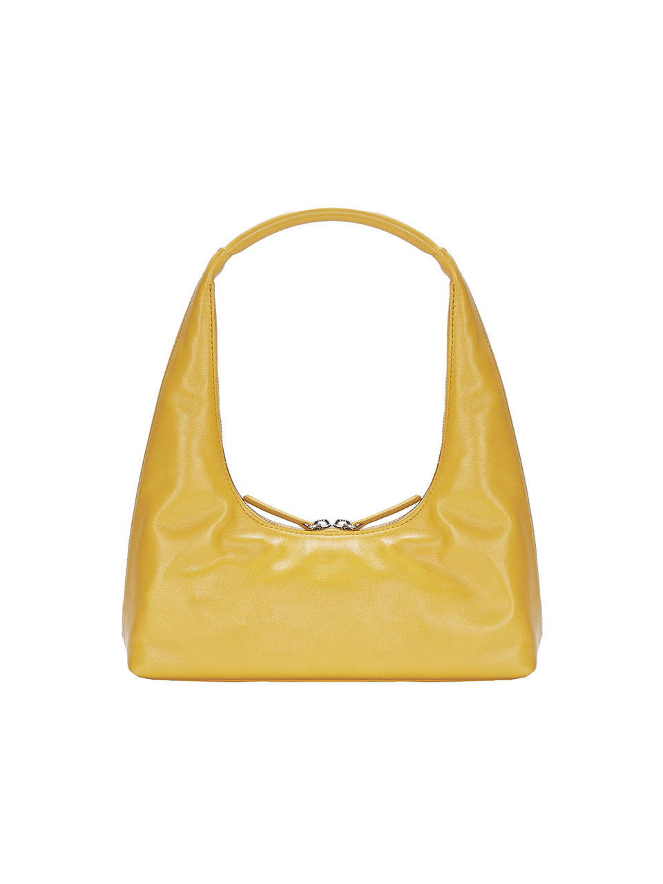 MARGESHERWOOD HOBO SHOULDER_yellow glossy plain