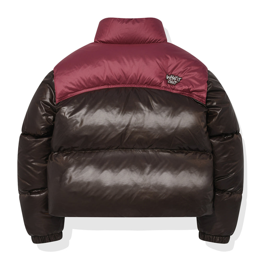 
                  
                    Color Block Down Short Puffer Brown
                  
                