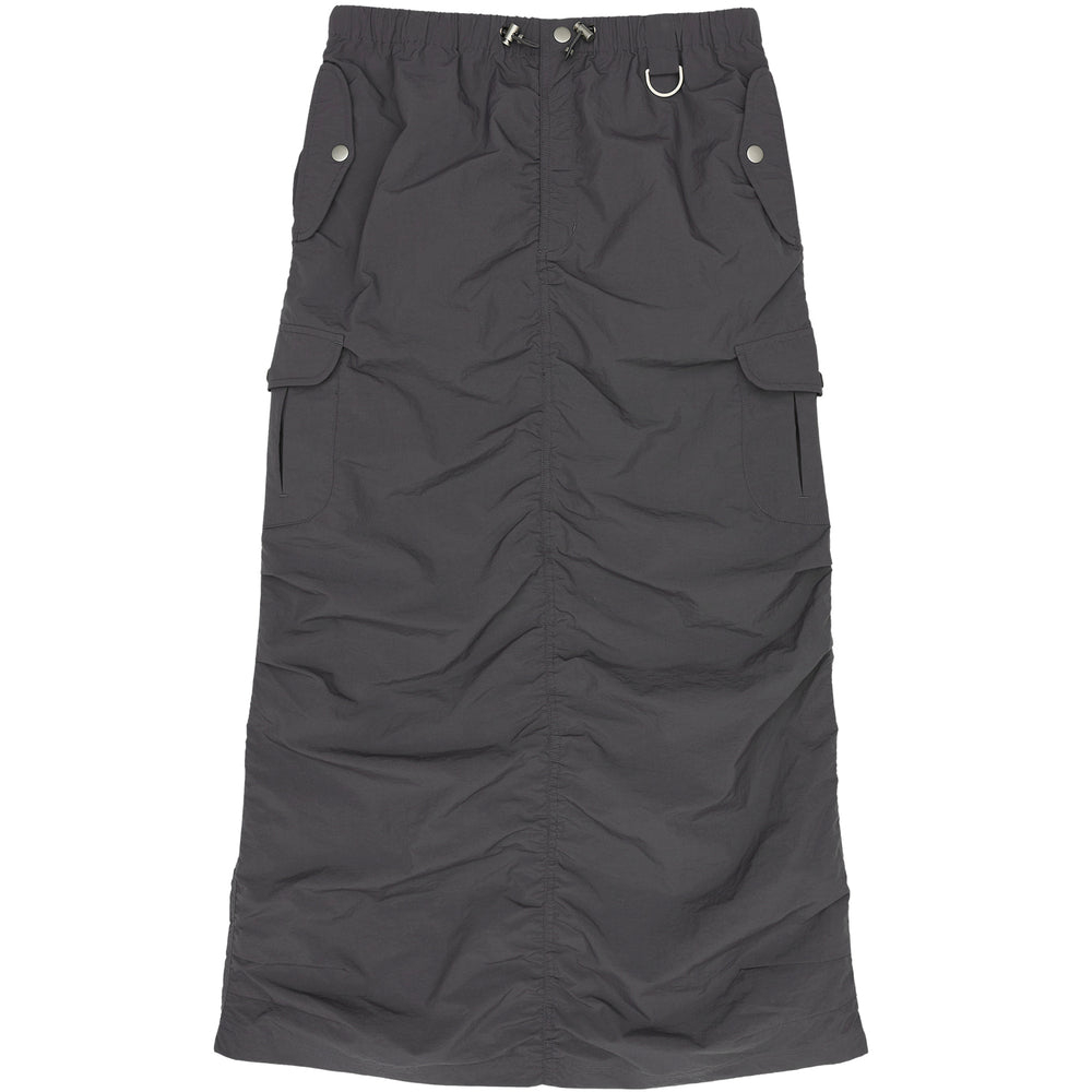 AMES TWO POCKET CARGO SKIRT CHARCOAL