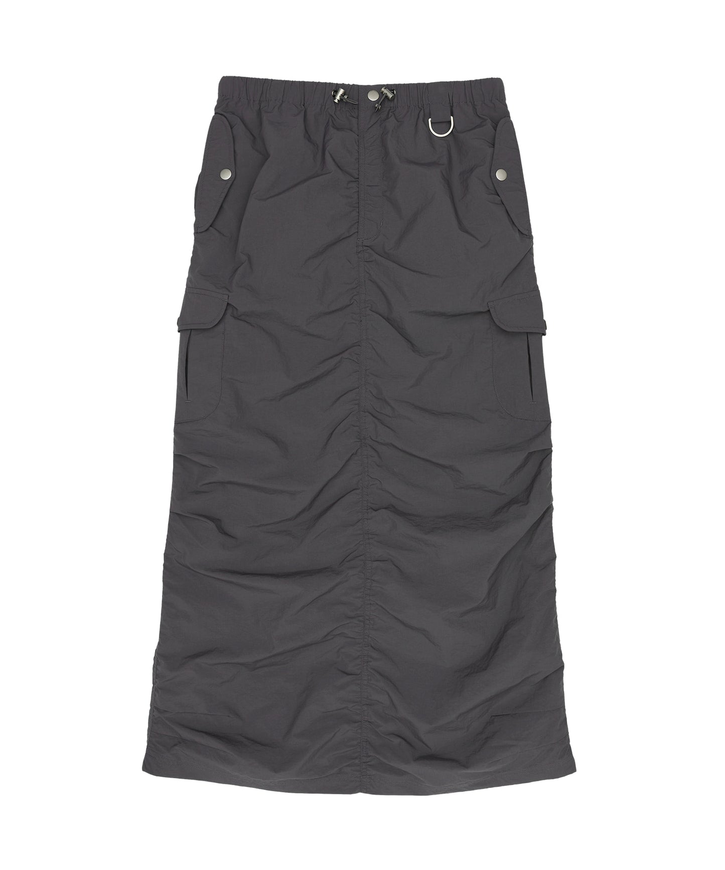 AMES TWO POCKET CARGO SKIRT CHARCOAL