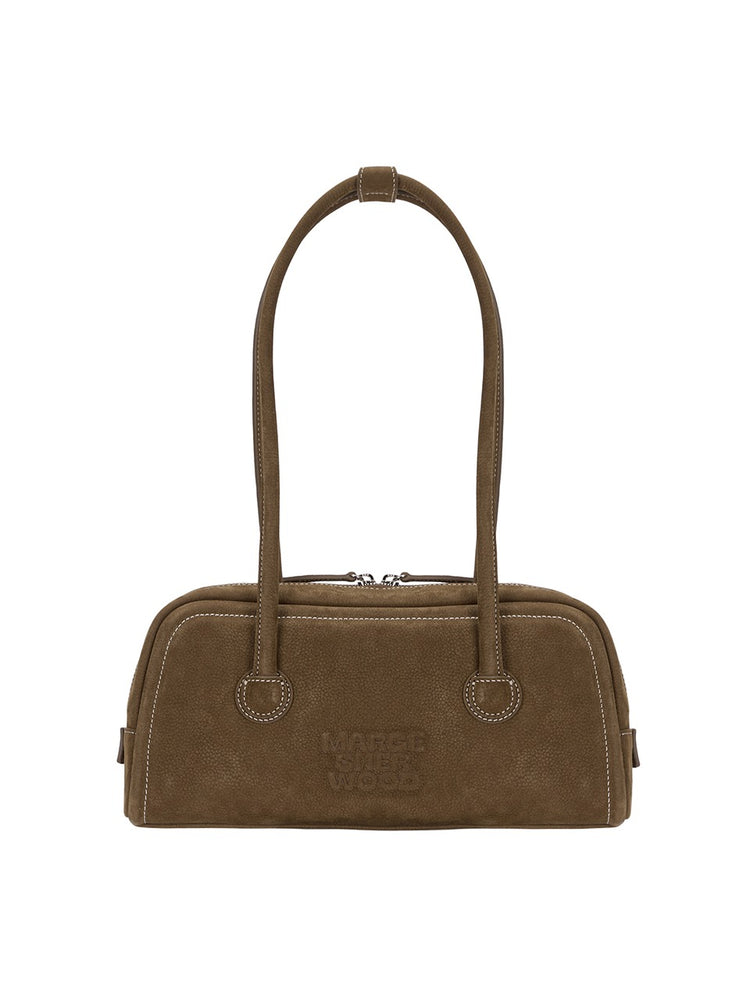 MARGESHERWOOD SOFT BAGUETTE BAG_chestnut nubuck