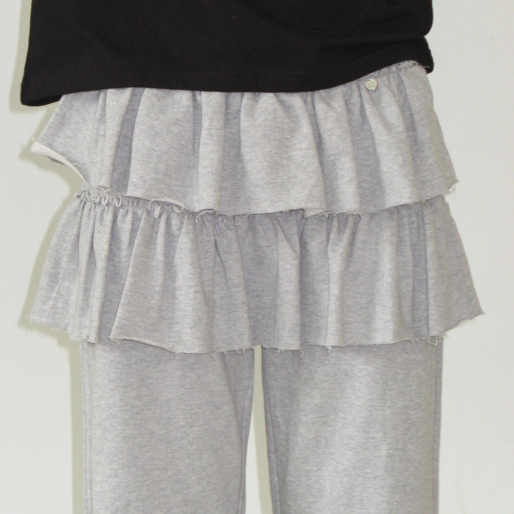 
                  
                    RONRON CANCAN RUFFLE LAYERED PANTSKIRT MELANGE GREY
                  
                