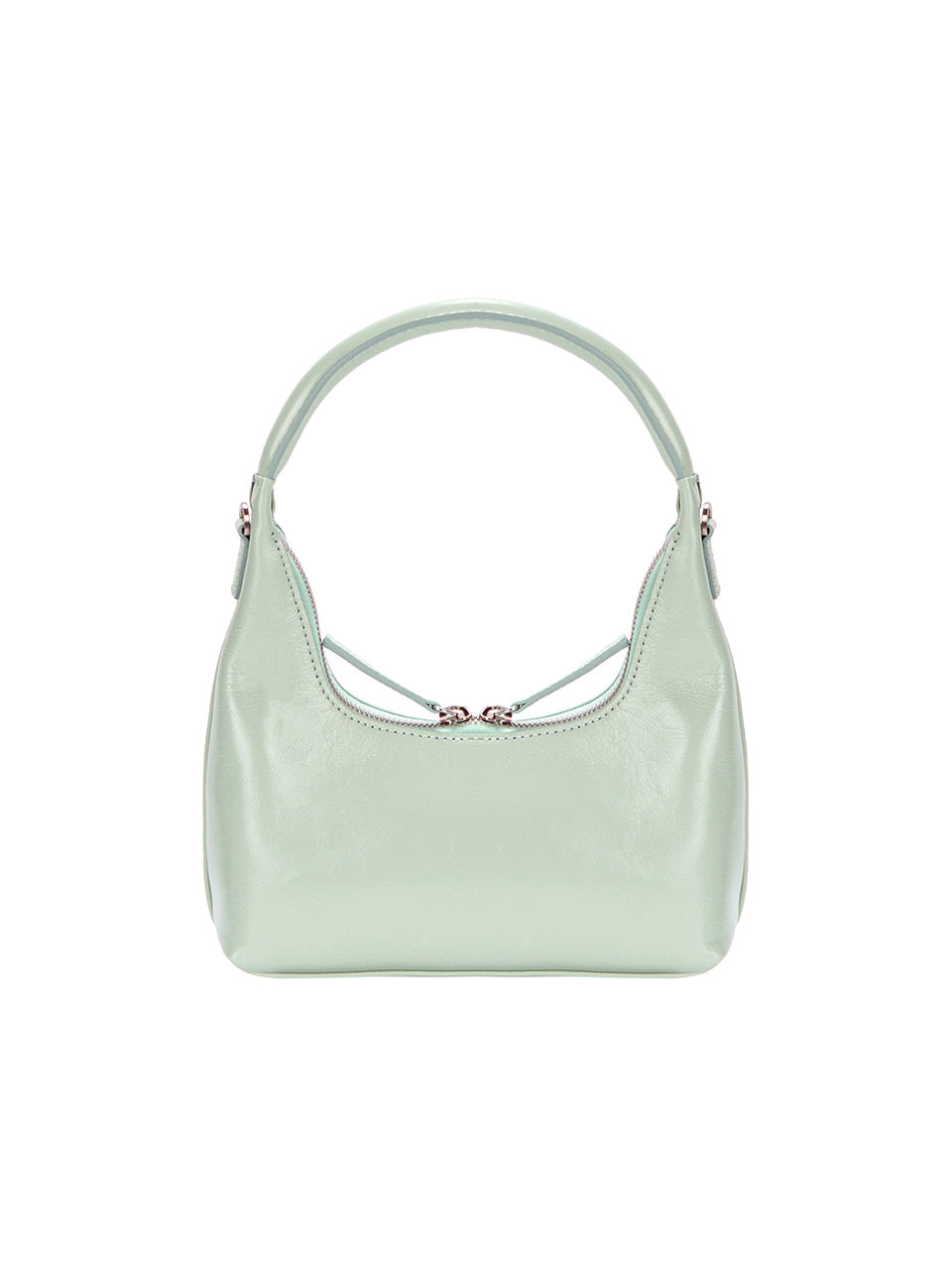 MARGESHERWOOD HOBO MINI+STRAP_mint glossy plain