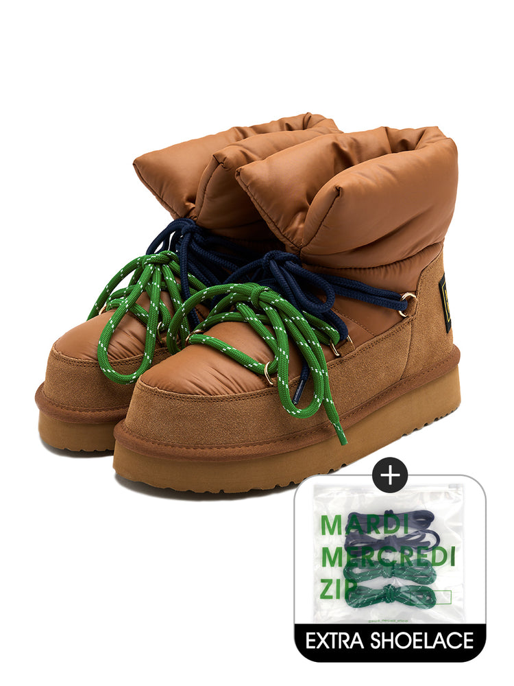 MARDI REMPLIR BOOTS SHOELACE SET_CHESTNUT