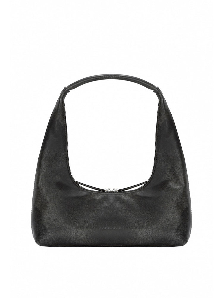 MARGESHERWOOD HOBO SHOULDER_washed black two-tone brushed