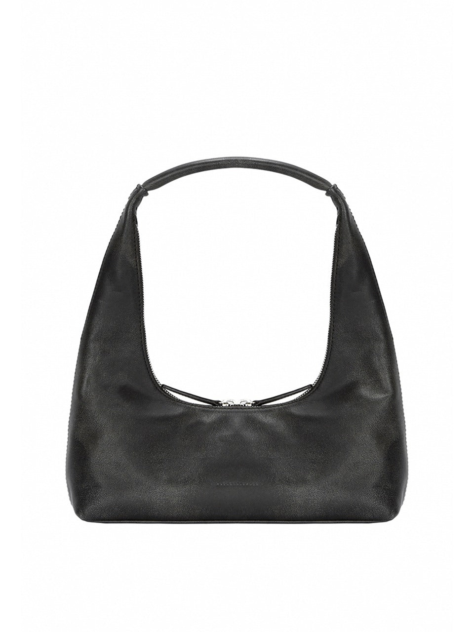 MARGESHERWOOD HOBO SHOULDER_washed black two-tone brushed