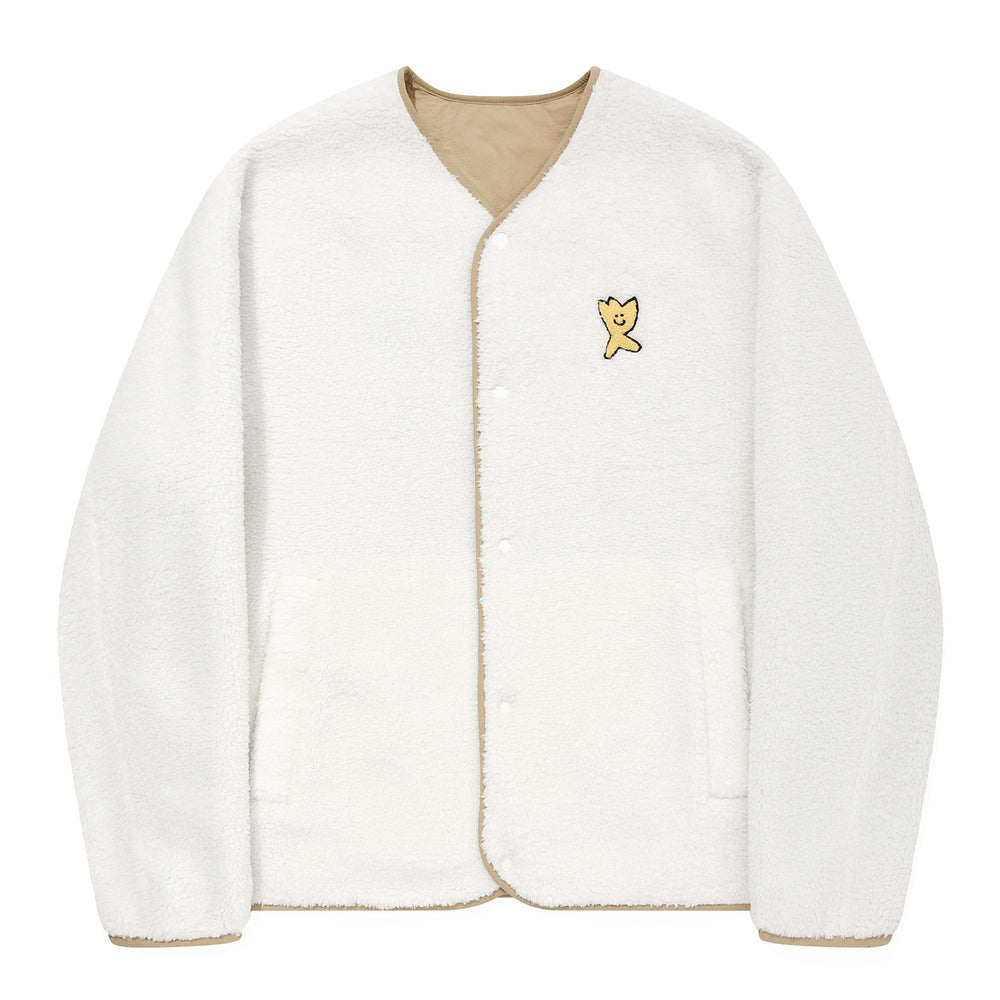 
                  
                    Quilted Fleece Reversible Jumper Cream
                  
                