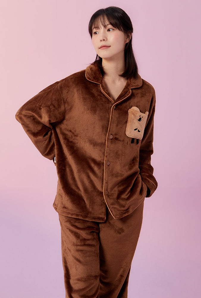 SPAO x Dinotaeng Sleeping Pajamas BROWN