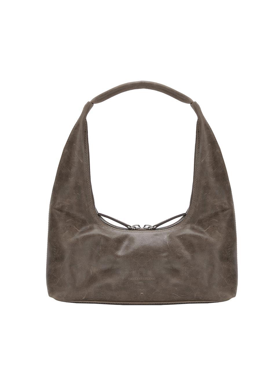 MARGESHERWOOD HOBO SHOULDER_washed brown pull-up