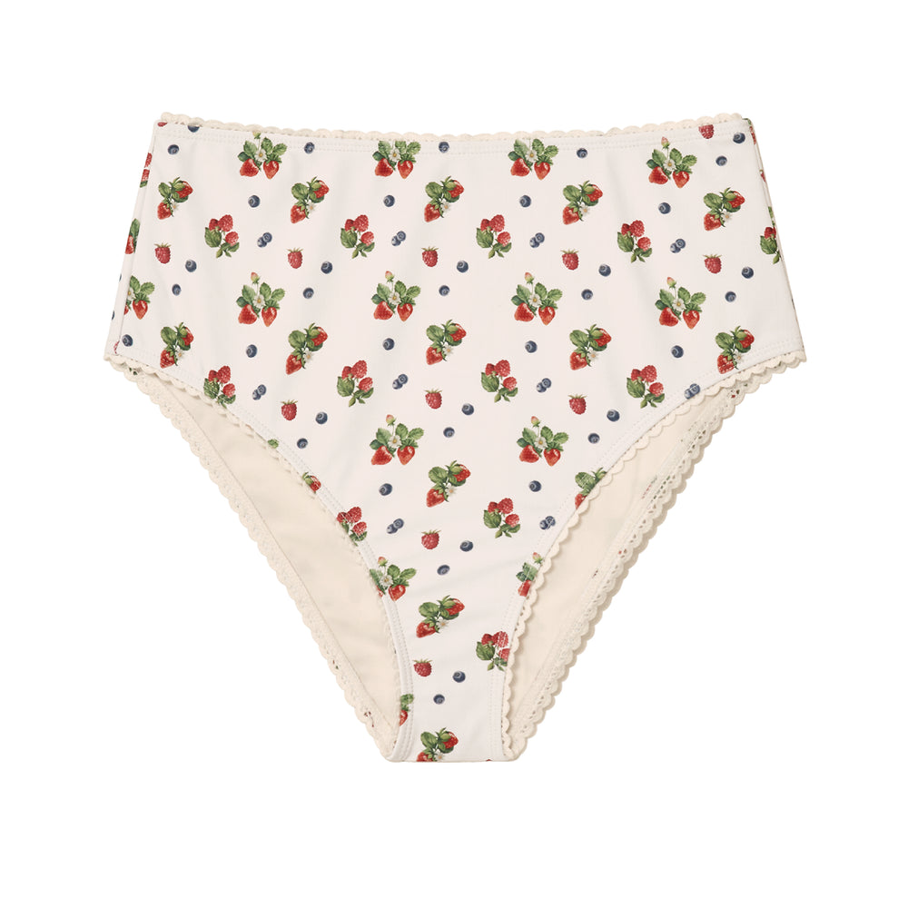 GLOWNY HIGH WAIST BIKINI BOTTOM (MIX BERRY)