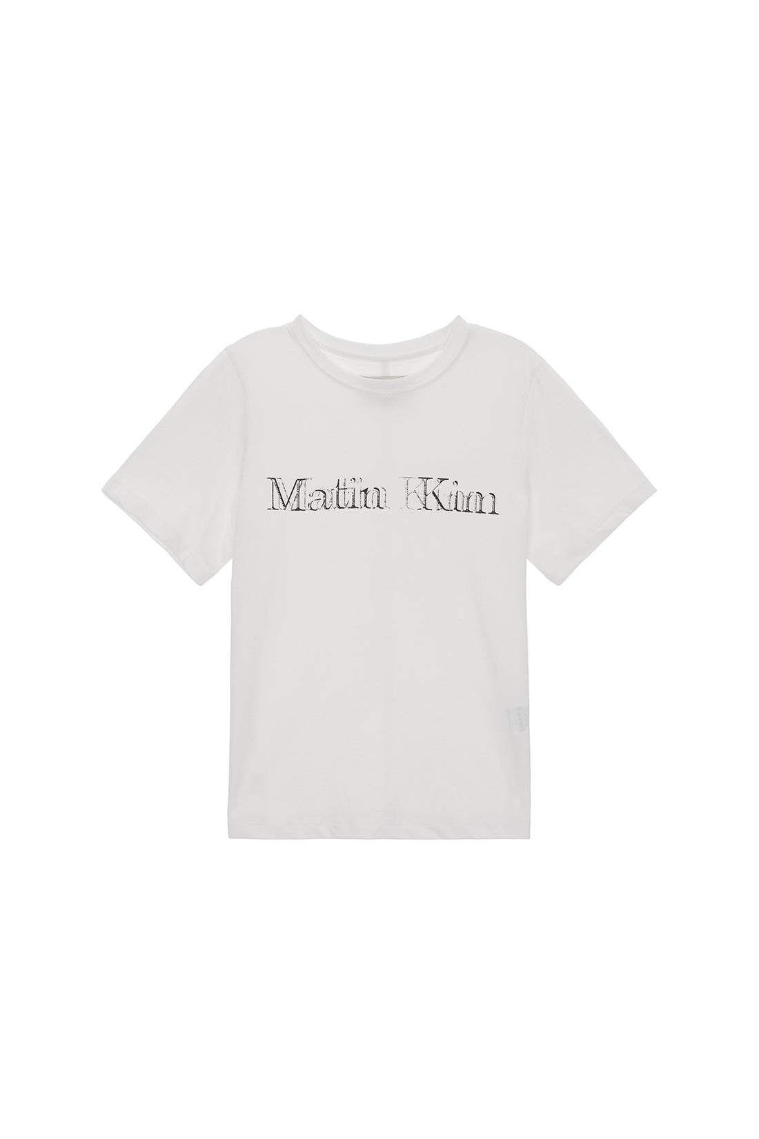 MATIN KIM SHADOW TOP IN WHITE