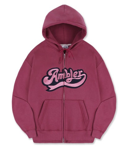 AMBLER BIG LOGO Zip-up Hooded Jacket