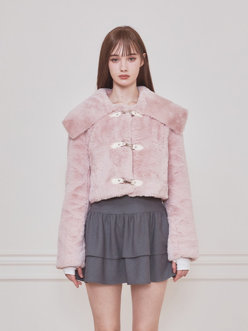 Bebe Sailor Fur Jacket PINK