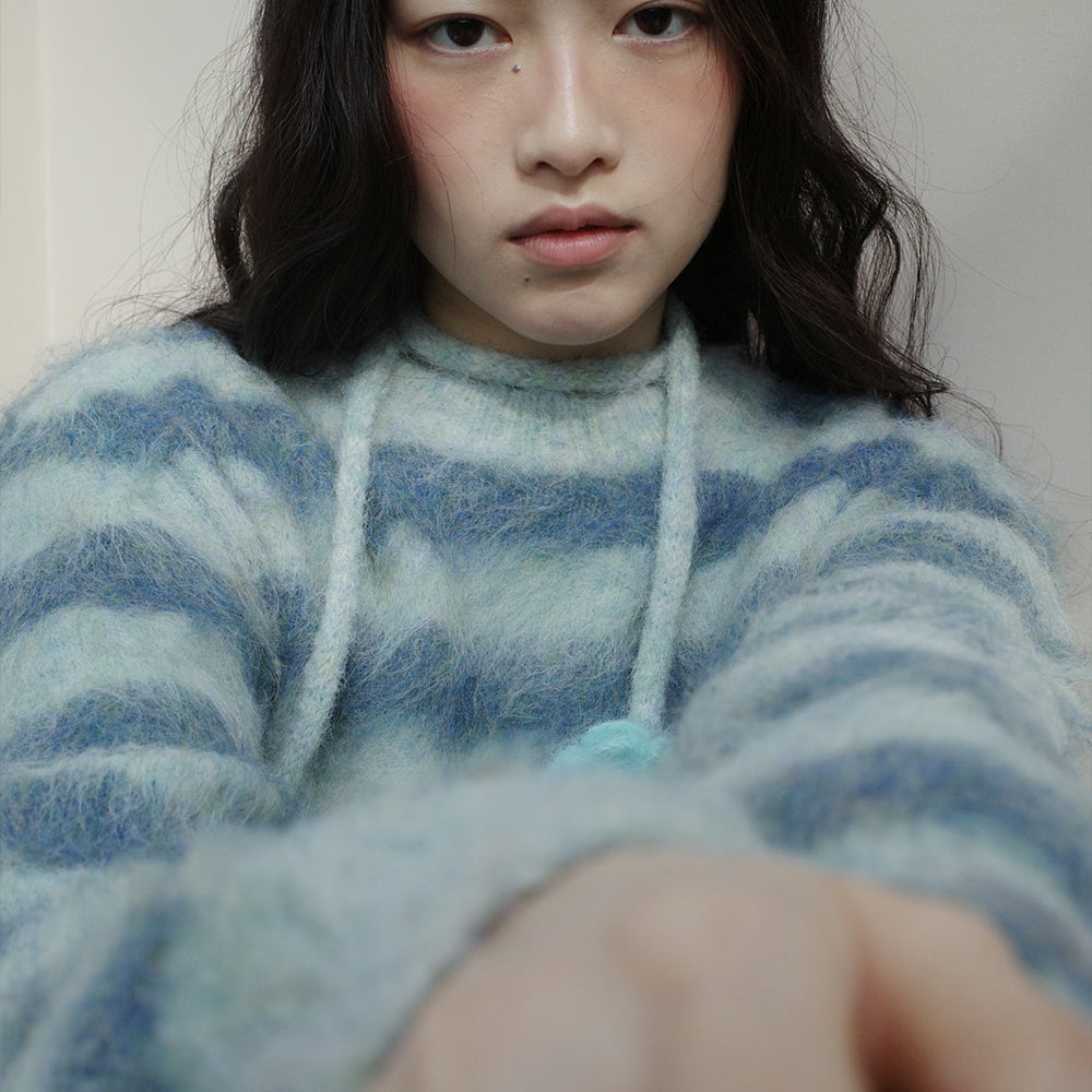 
                  
                    ROCKFISH STRIPE SHAGGY KNIT PULLOVER
                  
                