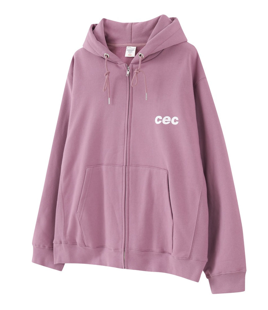 CEC ZIP-UP HOODIE PINK