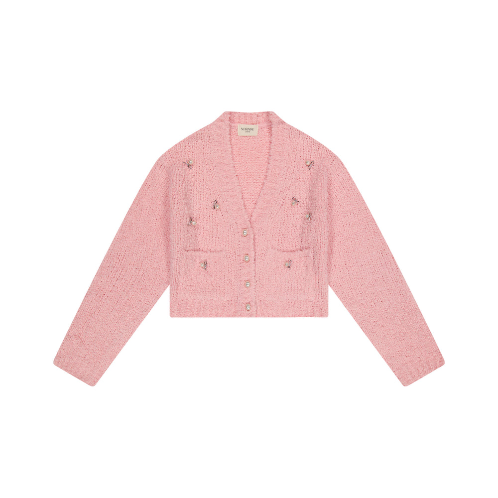 
                  
                    NOIRNINE Pearl Beading Cardigan PINK
                  
                