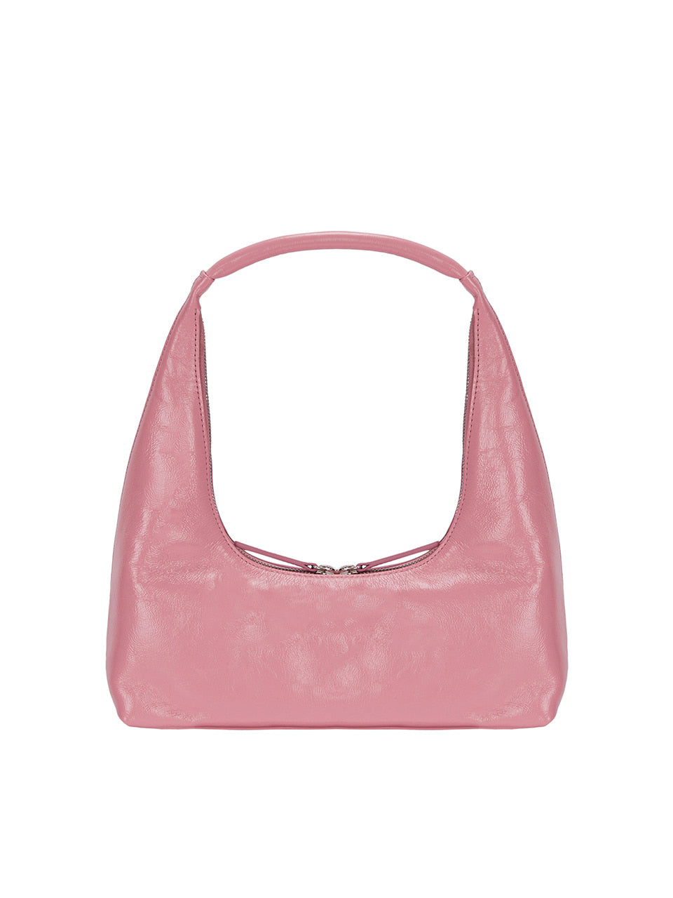 MARGESHERWOOD HOBO SHOULDER_candy pink glossy plain