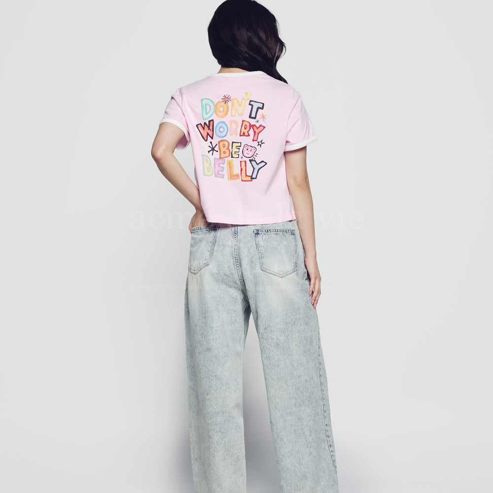 
                  
                    BELLY GOM X ADLV BELLY COLLAGE LOGO CROP SHORT SLEEVE T-SHIRT LIGHT PINK
                  
                