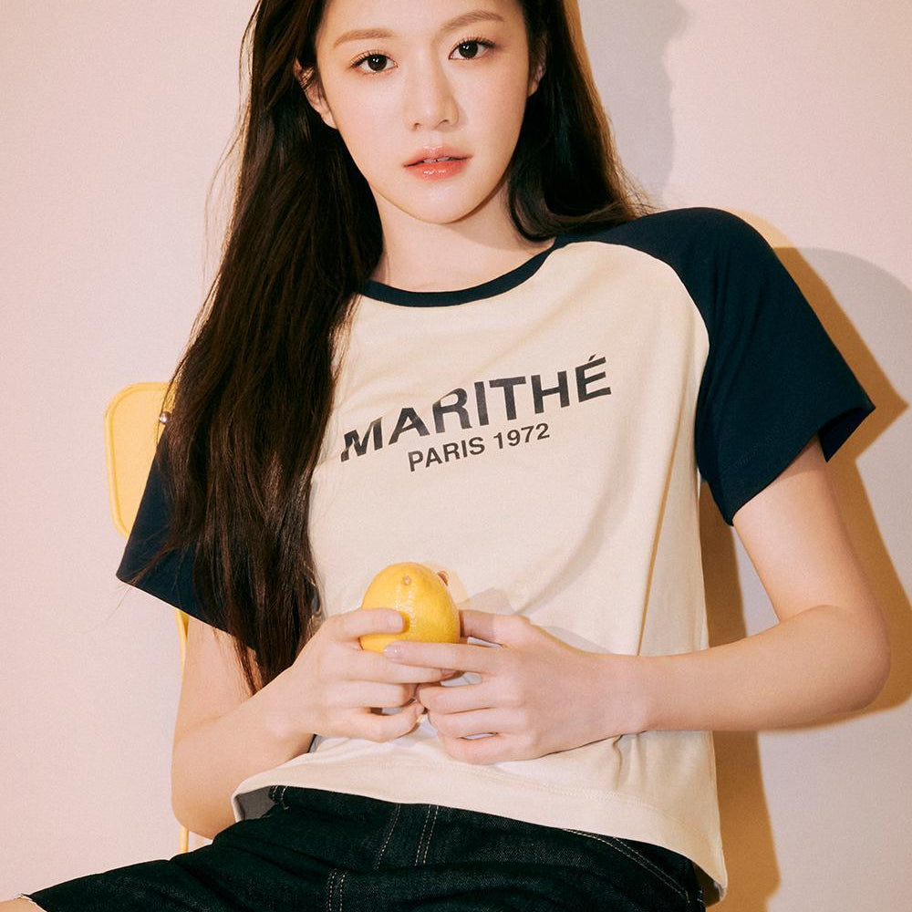 MARITHÉ W RAGLAN REGULAR LOGO TEE