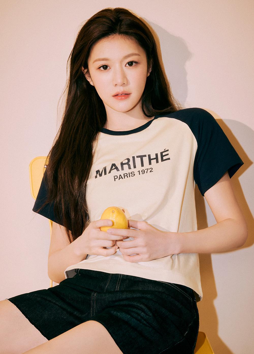 MARITHÉ W RAGLAN REGULAR LOGO TEE