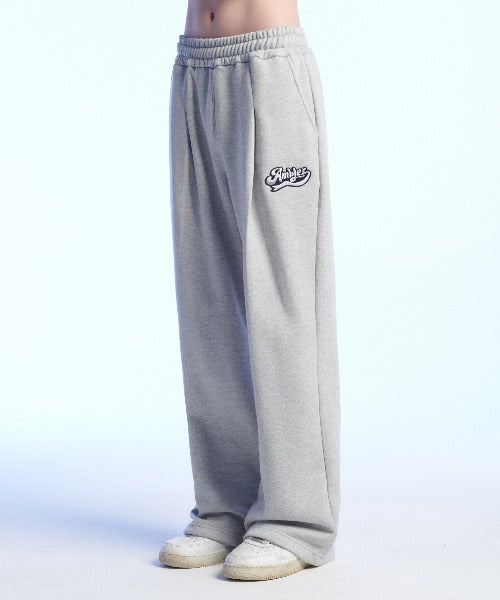 AMBLER Embroidered Logo Wide Training Sweatpants