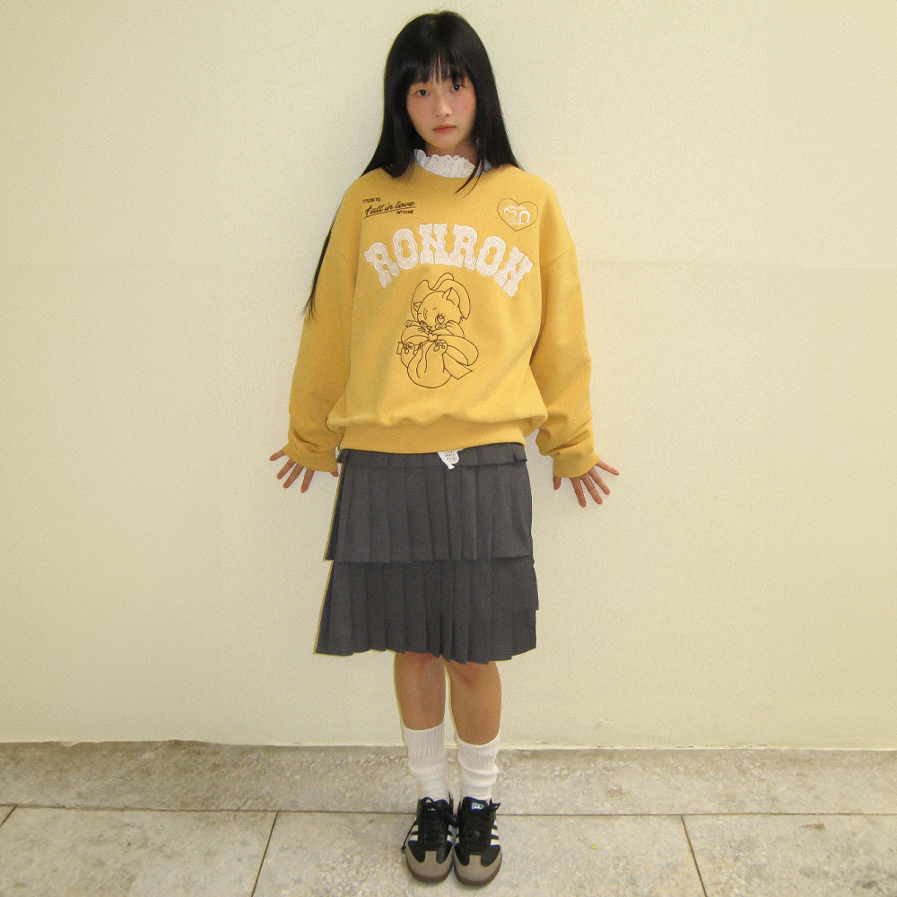 
                  
                    RONRON WESTERN CAT LACE PATCH SWEATSHIRT MUSTARD
                  
                