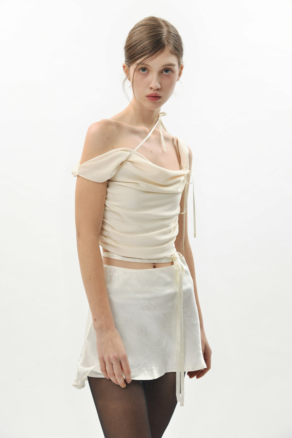 PAIN OR PLEASURE DEW COWL SATIN TOP CREAM