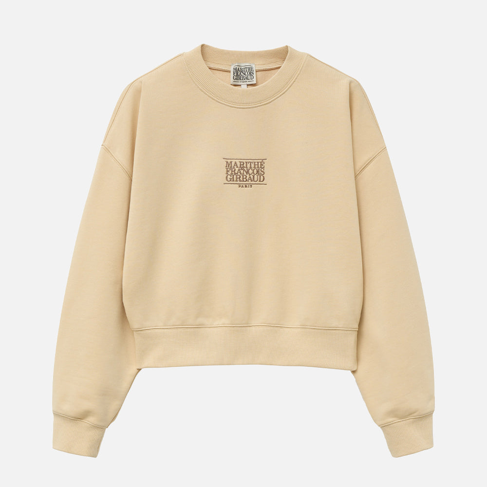 MARITHÉ W NEW CLASSIC LOGO SWEATSHIRT BUTTER