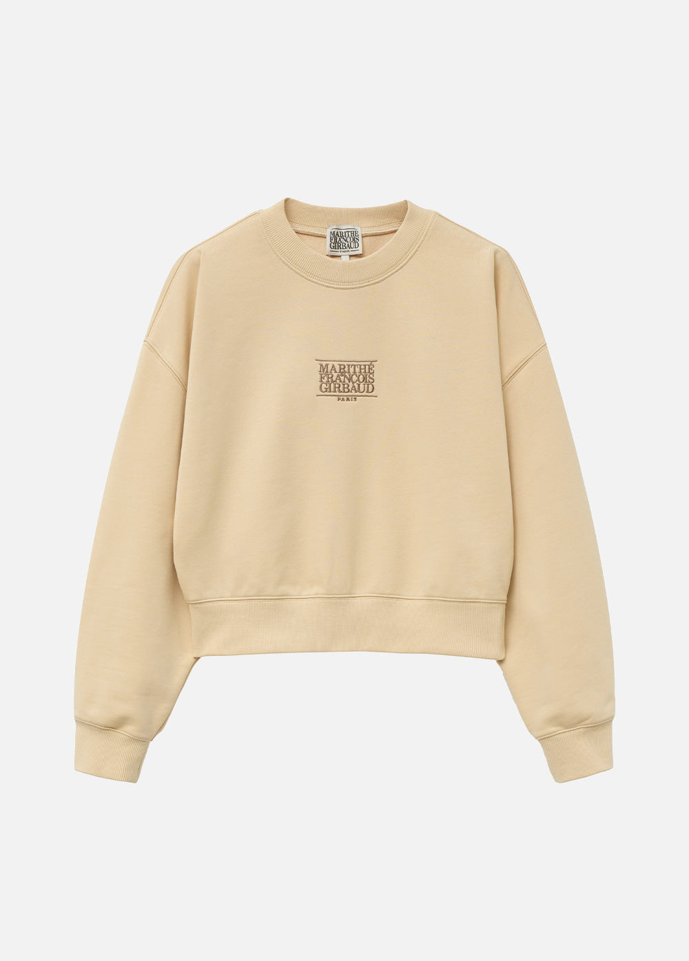 MARITHÉ W NEW CLASSIC LOGO SWEATSHIRT BUTTER