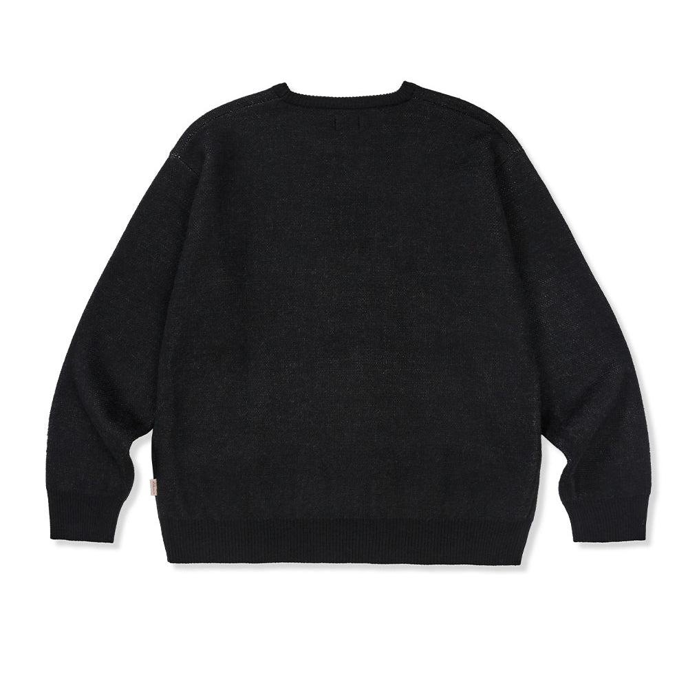 MMLG HOLIDAY MELGE KNIT (BLACK)