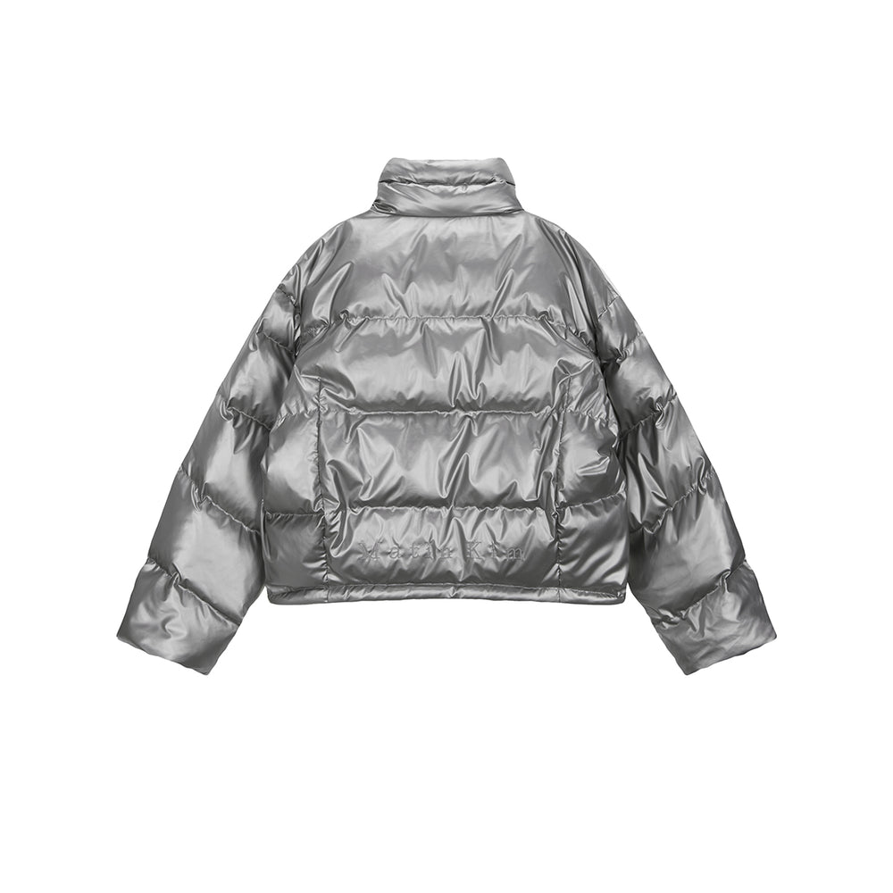 
                  
                    MATIN KIM LOGO TAPING PUFFER DOWN JUMPER FOR MEN IN SILVER
                  
                