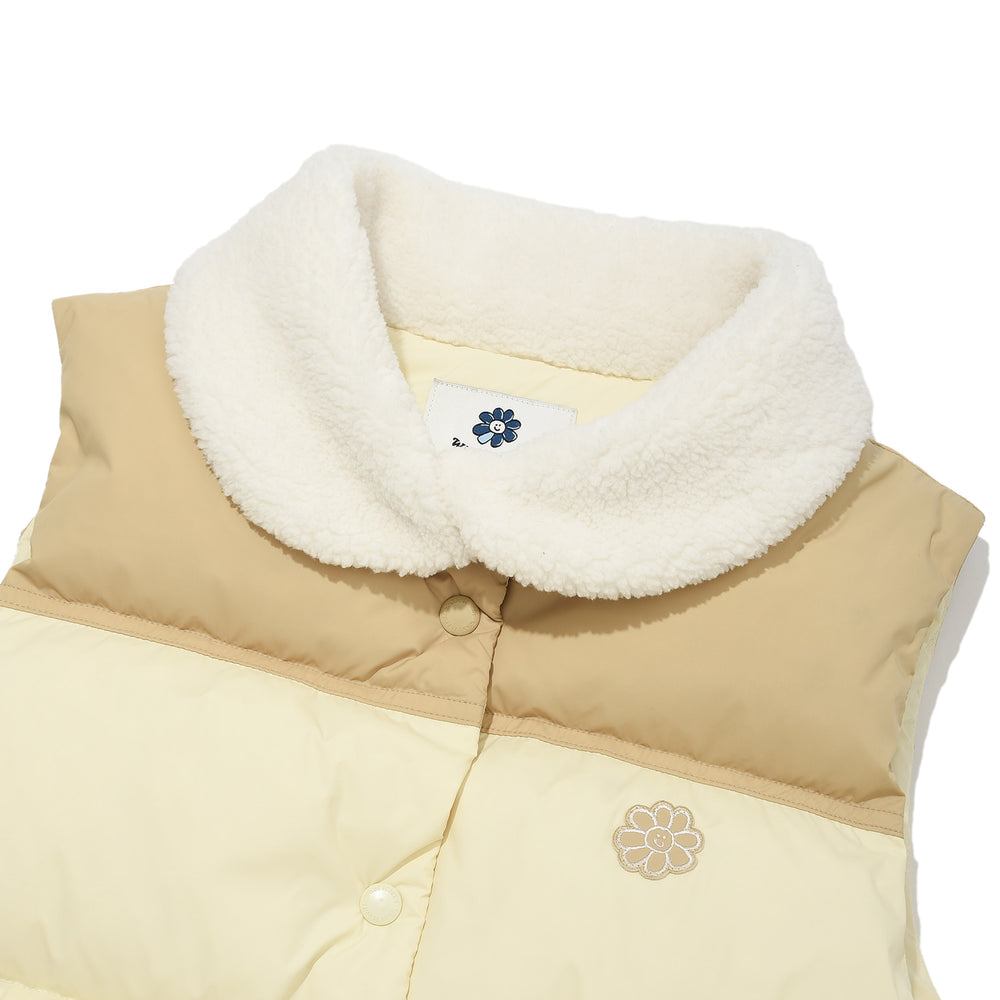 
                  
                    Parka Color Blocking Down Vest Butter Yellow
                  
                