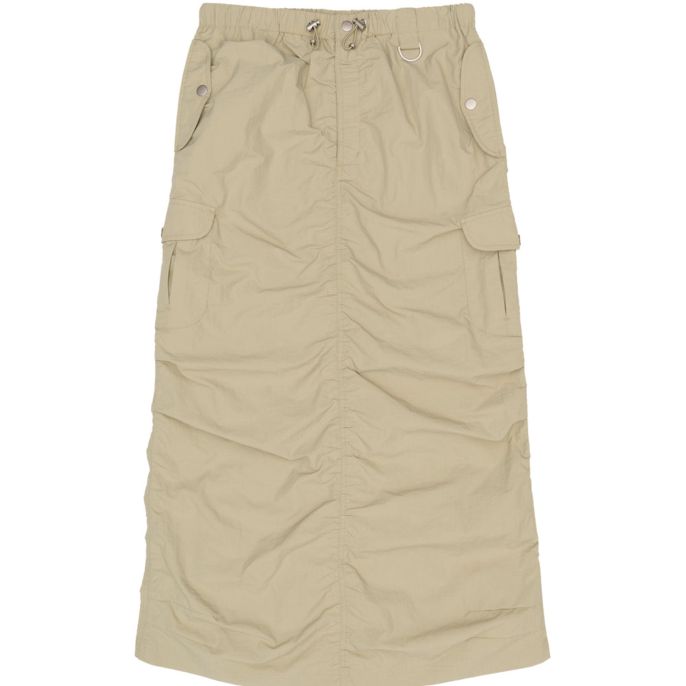 AMES TWO POCKET CARGO SKIRT BEIGE